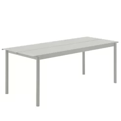 Muuto Linear Steel Tuintafel 200x75 Grey
