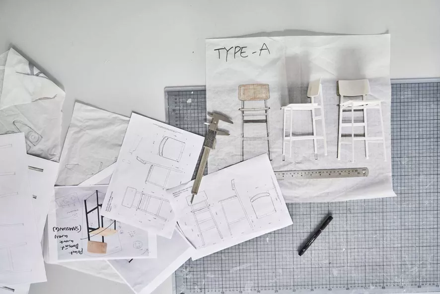 Muuto Loft Barkruk 75cm Zwart/zwart 16 Muuto Loft Barkruk 75cm Zwart/zwart - Afbeelding 14