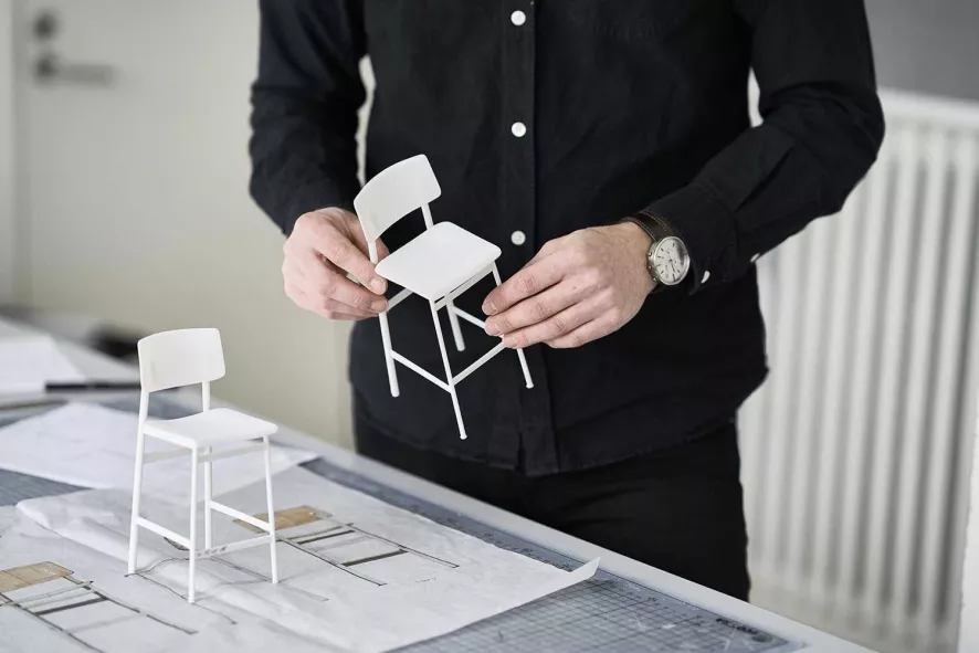 Muuto Loft Barkruk 75cm Zwart/zwart 18 Muuto Loft Barkruk 75cm Zwart/zwart - Afbeelding 16