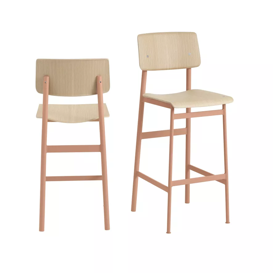 Muuto Loft Barkruk 75cm Zwart/zwart 9 Muuto Loft Barkruk 75cm Zwart/zwart - Afbeelding 7