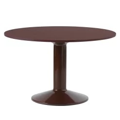 Muuto Midst Eettafel 120 Donkerrood Linoleum
