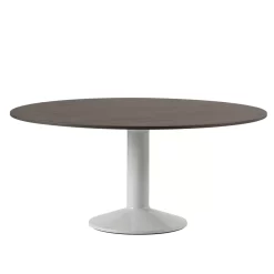 Muuto Midst Eettafel 160 Donker Geolied Eiken Grijze Voet