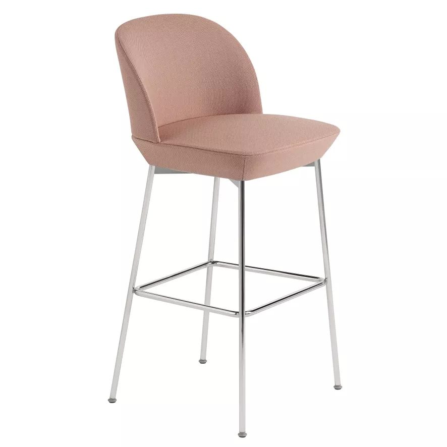 Muuto Oslo Barkruk 75cm Twill Weave 990/Chrome 11 Muuto Oslo Barkruk 75cm Twill Weave 990/Chrome - Afbeelding 9