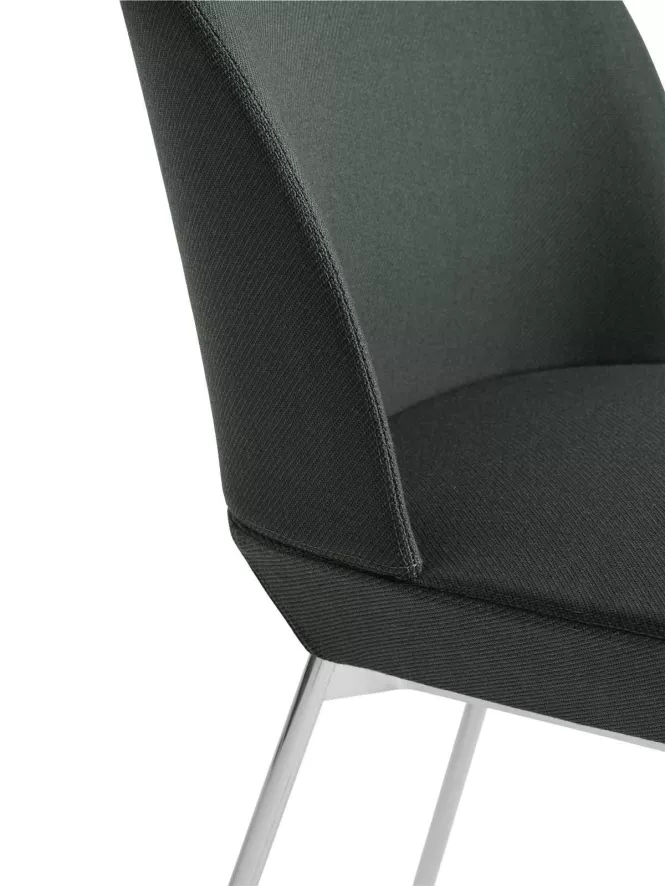 Muuto Oslo Side Stoel Chrome Twill Weave 530 11 Muuto Oslo Side Stoel Chrome Twill Weave 530 - Afbeelding 9