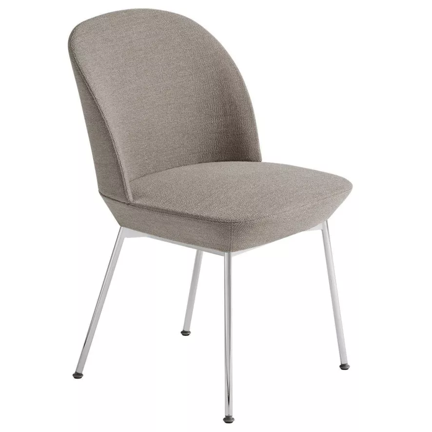 Muuto Oslo Side Stoel Chrome Twill Weave 530 4 Muuto Oslo Side Stoel Chrome Twill Weave 530 - Afbeelding 2