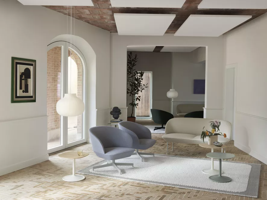 Muuto Oslo Swivel Fauteuil Ocean 50 Zwart Onderstel 15 Muuto Oslo Swivel Fauteuil Ocean 50 Zwart Onderstel - Afbeelding 13