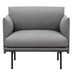 Muuto Outline Studio Fauteuil Fiord 151, Onderstel Zwart