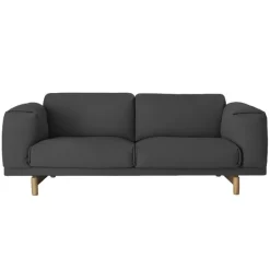 Muuto Rest Bank Tweezitter, Vancouver 13, Eiken Onderstel