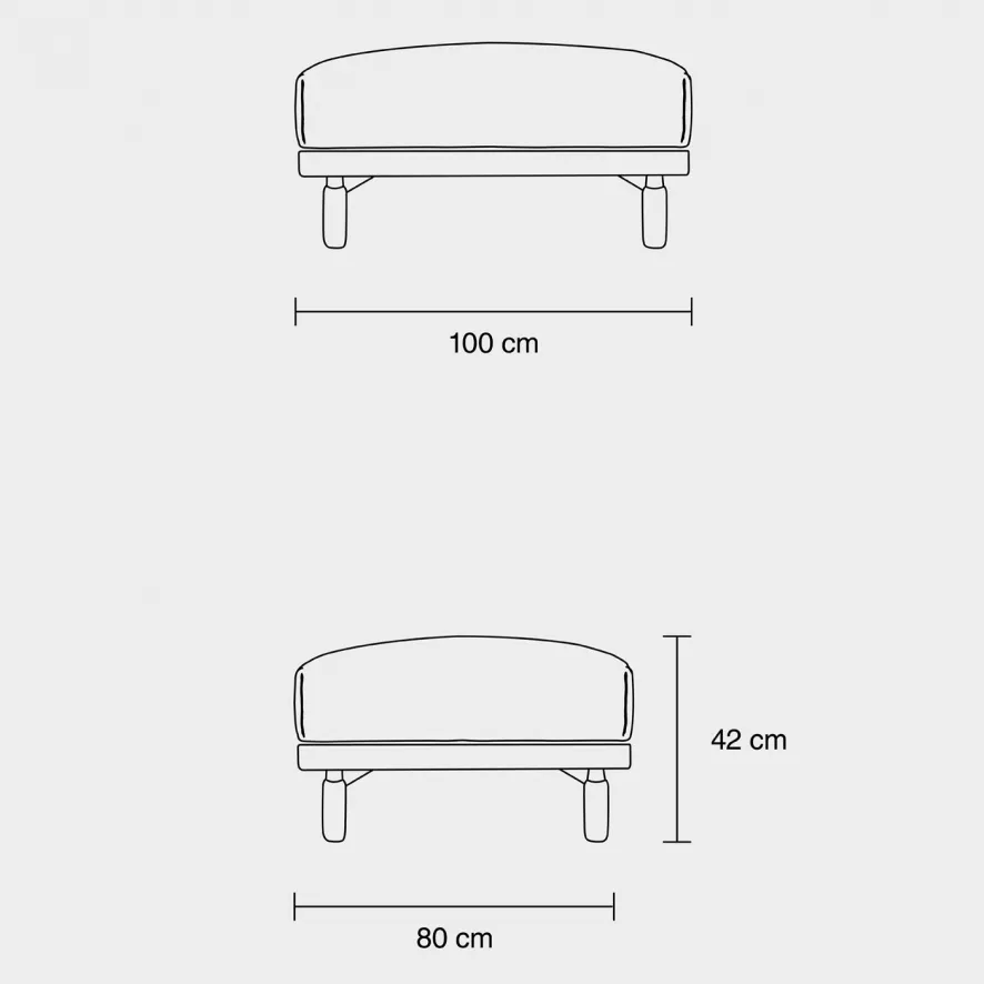 Muuto Rest Poef, Rime 591 6 Muuto Rest Poef, Rime 591 - Afbeelding 4