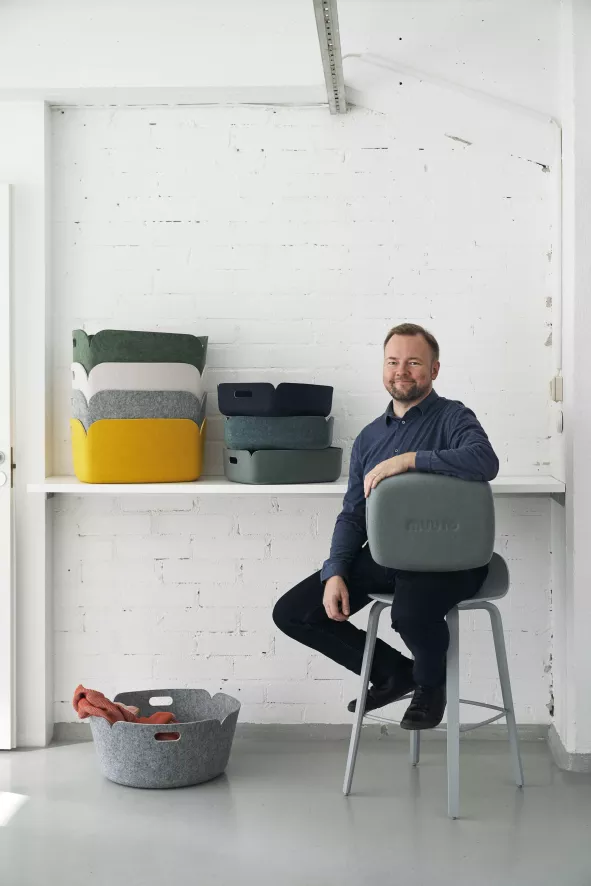 Muuto Restore Round Opbergmand Black Melange 14 Muuto Restore Round Opbergmand Black Melange - Afbeelding 12