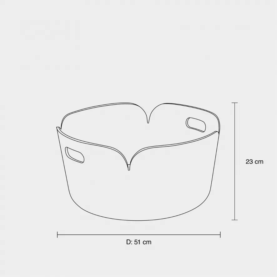 Muuto Restore Round Opbergmand Midnight Blue 6 Muuto Restore Round Opbergmand Midnight Blue - Afbeelding 4