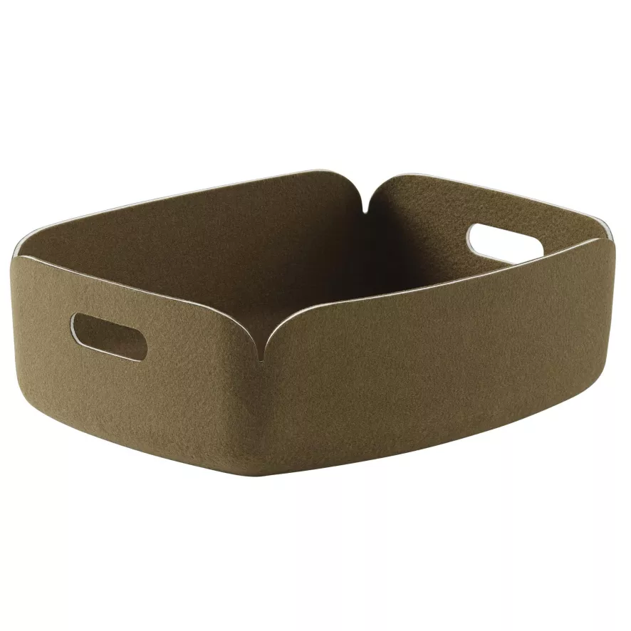 Muuto Restore Tray Opbergmand Bruin Groen 3 Muuto Restore Tray Opbergmand Bruin Groen