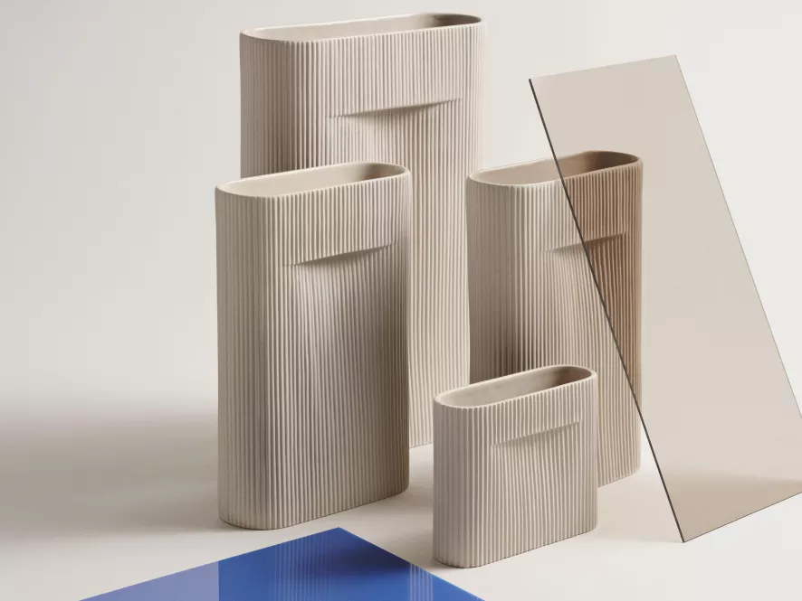 Muuto Ridge Vaas 16.5 Beige 10 Muuto Ridge Vaas 16.5 Beige - Afbeelding 8