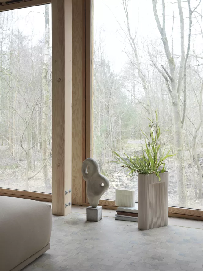 Muuto Ridge Vaas 35 Off-white 22 Muuto Ridge Vaas 35 Off-white - Afbeelding 20