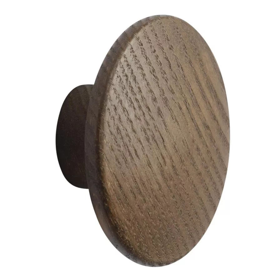 Muuto The Dots Haak Ø6.5 Donkerbruin Stained 3 Muuto The Dots Haak Ø6.5 Donkerbruin Stained