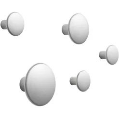 Muuto The Dots Metal Haak Set Van 5 Aluminum