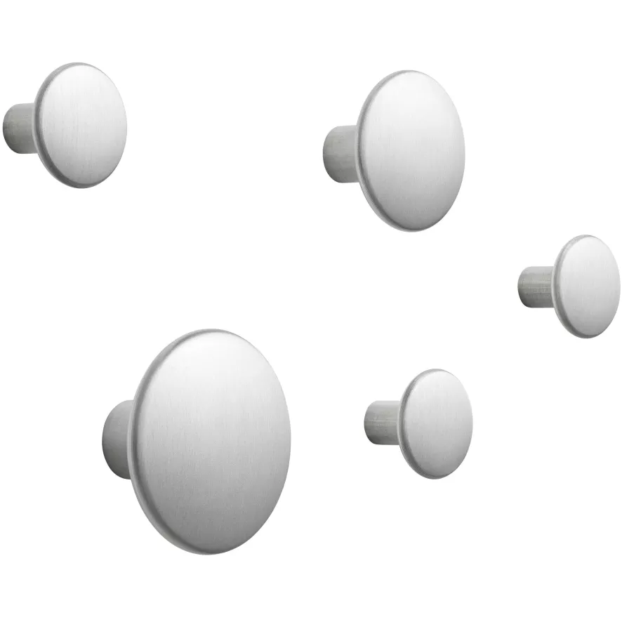 Muuto The Dots Metal Haak Set Van 5 Aluminum 5 Muuto The Dots Metal Haak Set Van 5 Aluminum - Afbeelding 3