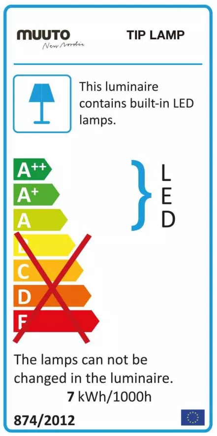 Muuto Tip Tafellamp LED Grijs 10 Muuto Tip Tafellamp LED Grijs - Afbeelding 8