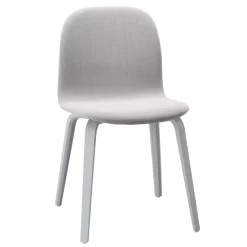 Muuto Visu Wood Gestoffeerde Stoel Grijs
