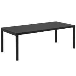 Muuto Workshop Tafel 200x92cm Zwart Linoleum