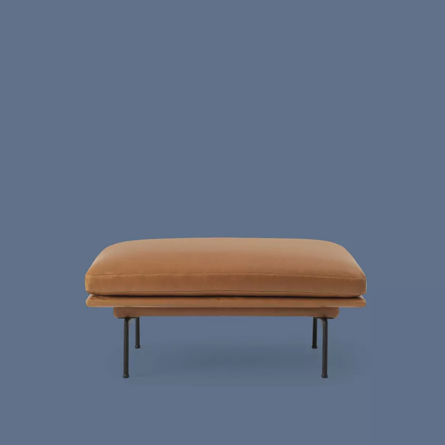 Muuto Outline Poef Twill Weave 990, Onderstel Aluminum 4 Muuto Outline Poef Twill Weave 990, Onderstel Aluminum - Afbeelding 2