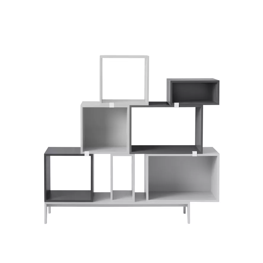 Muuto Stacked 2.0 Kast Small Open Lichtgrijs 18 Muuto Stacked 2.0 Kast Small Open Lichtgrijs - Afbeelding 16