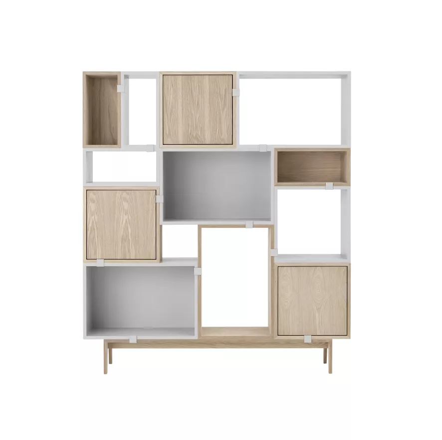 Muuto Stacked 2.0 Kast Met Backboard Large Wit 6 Muuto Stacked 2.0 Kast Met Backboard Large Wit - Afbeelding 4